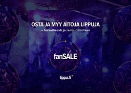 Muuttuivatko suunnitelmat? Tai jäikö lippu vielä ostamatta? Katso fanSALEn valikoima nyt!