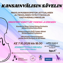 Mikkelin musiikkiopisto – Kansainvälisin sävelin