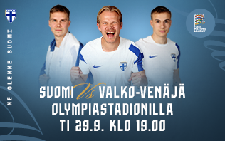 Suomi - Valko-Ven&auml;j&auml;: Huuhkajat UEFA Nations League 2026
