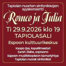 TNS:n syyskonsertti: Romeo ja Julia