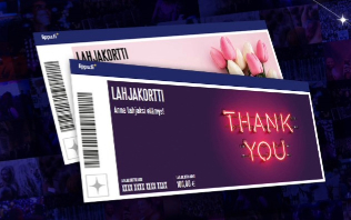 Suunnittele oma Lippu.fi-lahjakortti