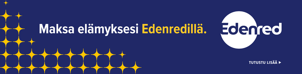 Maksa el&auml;myksesi Edenredill&auml;.
