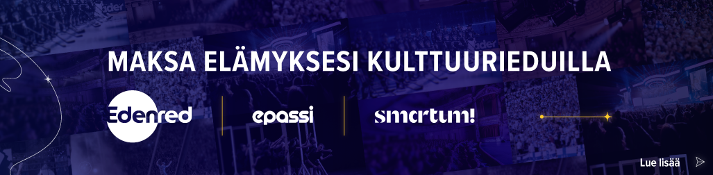 Maksa el&auml;myksesi Epassilla, Edenredill&auml; tai Smartumilla.